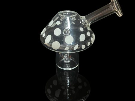 Art of Smoke  Mushroom  Glow-in-the-Dark Mini Bubbler Fashion