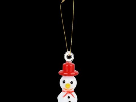 Santa s Secret Hangable Glass Christmas Ornament Hand Pipe - Snowman Supply