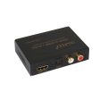 ViewHD HDMI Audio Extractor Support Ultra HD | 4K | ARC | TOSLINK Optical Audio Output + RCA L R Audio Converter | VHD-H2HARC Supply