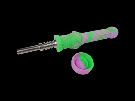 Cloud 8 Silicone Honey Bee Dab Straw w  Titanium Tip Sale