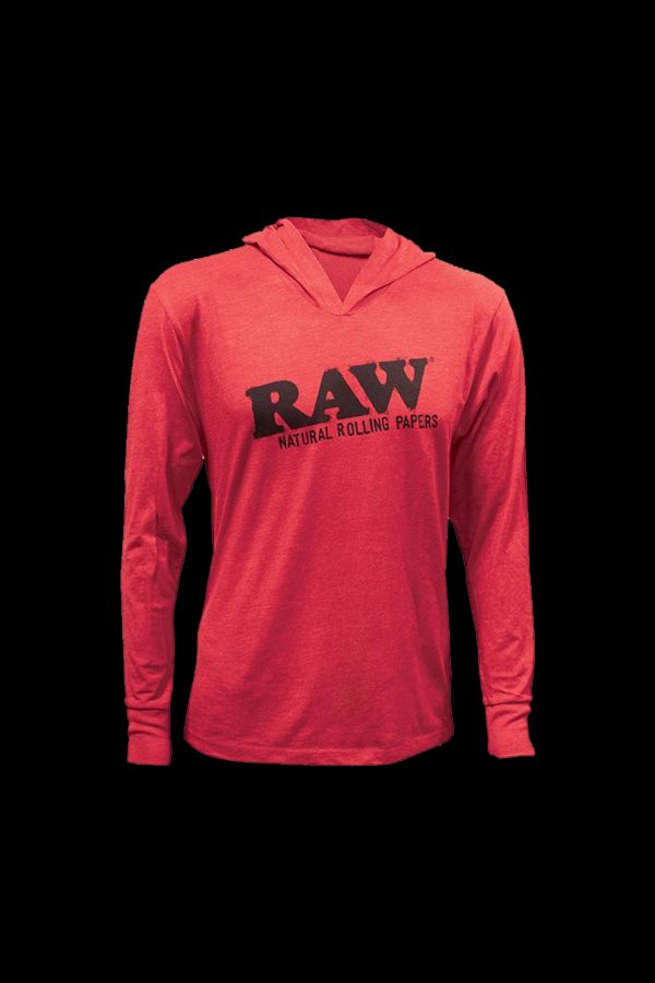 RAW Heather Red Lightweight Hoodie Online