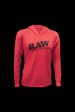 RAW Heather Red Lightweight Hoodie Online