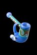 Crush Fang Bubbler Pipe w Dual Galaxy Marbles For Cheap