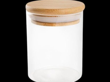 8oz Glass Jar with Wood Cap – 80ct Bulk on Sale