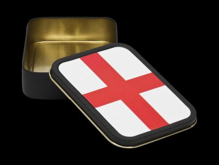 Metal Stash Tin - Flag of England - St. George s Cross Hot on Sale