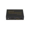 ViewHD HDMI 1x2 Splitter with Integrated Audio Extractor and D2A Stereo Audio Converter | Support Digital TOSLINK and Analog L R Stereo Audio Outputs | VHD-1X2HSACi For Discount