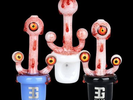 EG Glass Potted Eyeballs Glass Hand Pipe on Sale