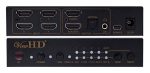 ViewHD Prosumer UHD HDMI 4X1 Switch with Audio Extraction | 18Gbps | 4K@60Hz | Dolby Vision & HDR | HDCP 2.2 | Model: VHD-U4X1AS Fashion