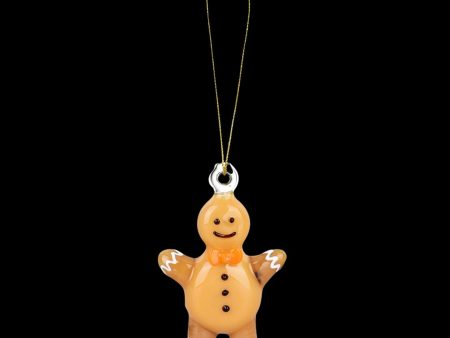 Santa s Secret Hangable Glass Christmas Ornament Hand Pipe - Gingerbread Person Online Hot Sale