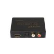 ViewHD HDMI Audio Extractor Support Ultra HD | 4K | ARC | TOSLINK Optical Audio Output + RCA L R Audio Converter | VHD-H2HARC Supply