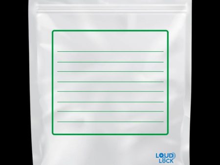 Loud Lock All States Mylar Bags 1lb - White - 30ct Online Hot Sale