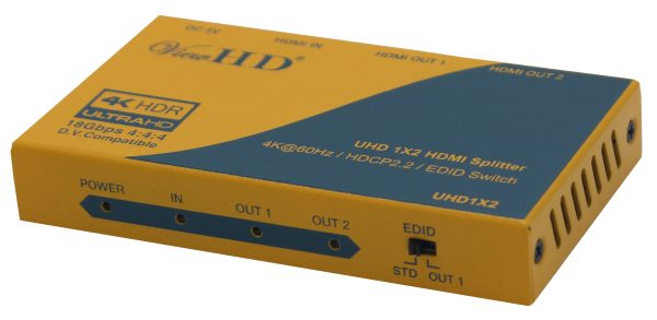 ViewHD Ultra HD | HDMI 2.0 | HDCP 2.2 | 4K@60Hz | 1x2 Splitter | One Input to Two Outputs | Support HDR and Dolby Vision | Model: UHD1X2 Cheap