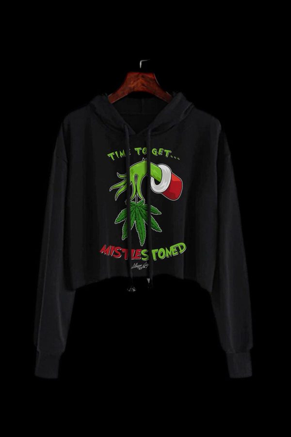 StonerDays MistleStoned Crop Top Hoodie Online Hot Sale