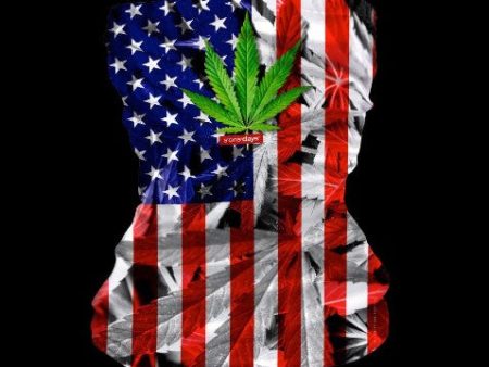 StonerDays USA Flag With Leaf Neck Gaiter Cheap