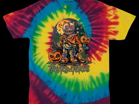 StonerDays Trick or Tokes Rainbow Tie-Dye T-Shirt For Cheap