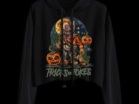 StonerDays Trick or Tokes Crop Top Hoodie Online