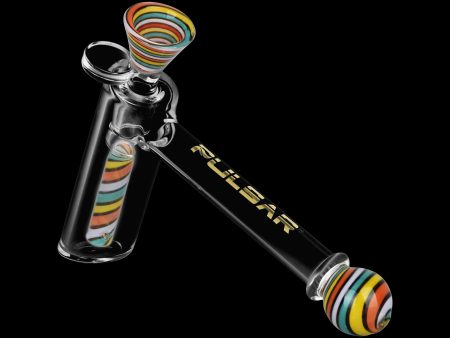 Pulsar Retro Rave Wig Wag Bubbler with Herb Slide For Discount