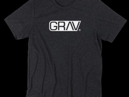 GRAV® Heather Black Logo T-Shirt Supply