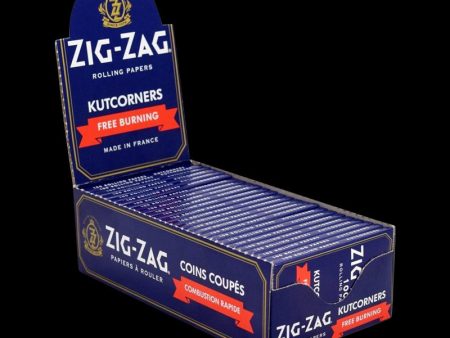 Zig Zag Blue Kutcorners Free Burn Rolling Papers Cheap