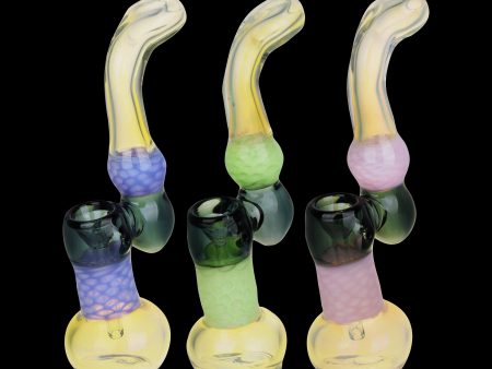 Happenin  Honeycomb Sherlock Bubbler Pipe Fashion