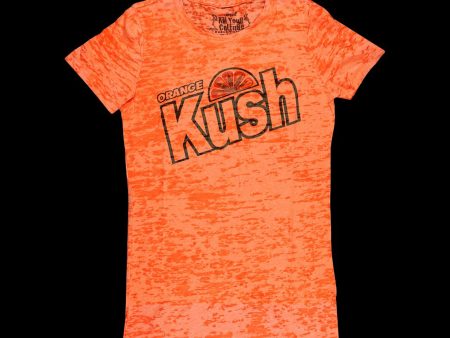 Kill Your Culture Orange Kush Women s Burnout T-Shirt For Discount