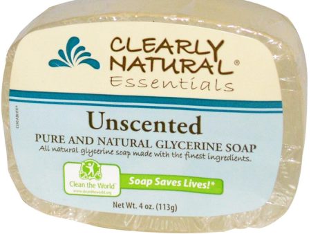 CLEARLY NATURAL - Glycerine Bar Soap, Unscented - 4 oz. (114 g) Online