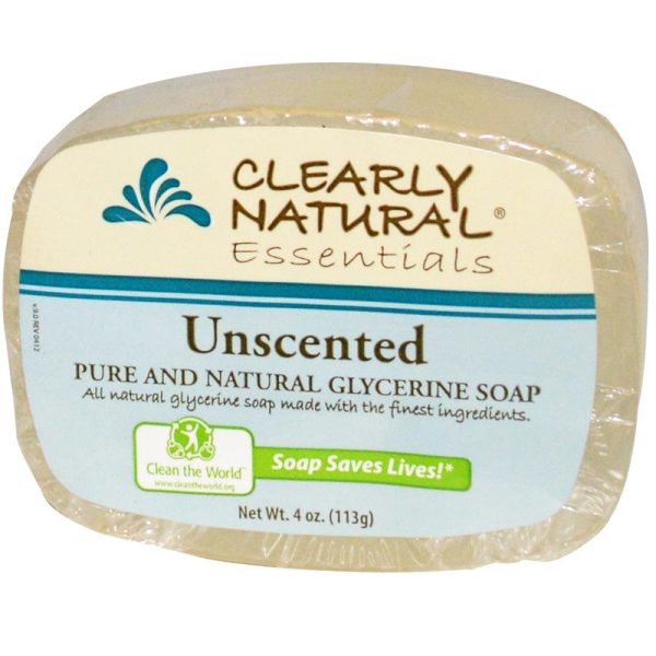 CLEARLY NATURAL - Glycerine Bar Soap, Unscented - 4 oz. (114 g) Online