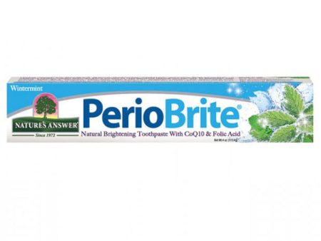 NATURE S ANSWER - Periobrite Natural Toothpaste Wintermint - 4 oz. (113.4 g) Supply