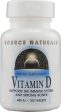 SOURCE NATURALS - Vitamin D 400 IU - 100 Tablets Fashion