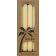 ALOHA BAY - Candle 9 Inch Palm Tapers Cream - 4 x 9  Candles Online Sale