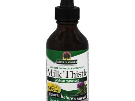 NATURE S ANSWER - Alcohol-Free Milk Thistle Extract 2000 mg. - 2 fl. oz. (60 ml) Online Sale