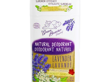 GREEN BEAVER - Lavender Natural Deodorant Stick - 1.76 oz. (50 g) Online Sale