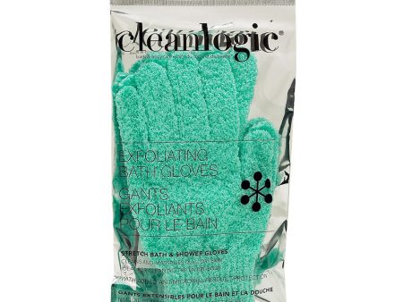 CLEAN LOGIC - Exfoliating Stretch Bath & Shower Gloves - 1 Pair Cheap