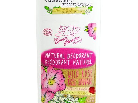 GREEN BEAVER - Wild Rose Natural Deodorant Stick - 1.76 oz. (50 g) For Sale