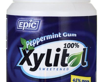 EPIC DENTAL - Xylitol Sweetened Peppermint Gum - 50 Pieces Cheap