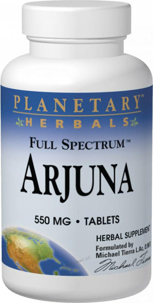 PLANETARY HERBALS - Arjuna Full Spectrum 550 mg - 120 Tablets For Discount