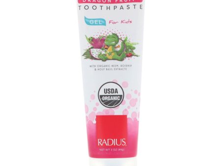 RADIUS - Organic Gel Toothpaste for Kids Dragon Fruit - 3 oz (85 g) Online