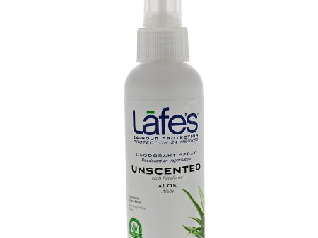 LAFES - Deodorant Spray Unscented, with Aloe Vera - 4 oz. (118 ml) For Sale