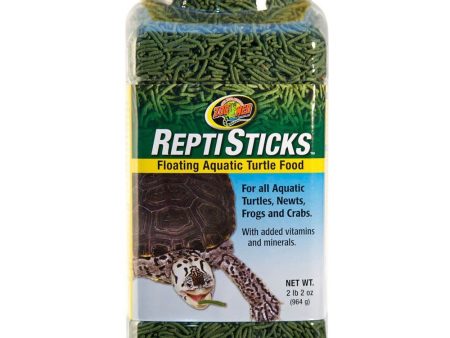 ZOO MED - ReptiSticks Floating Aquatic Turtle Food - 2 lb 2  oz. (964 g) Cheap