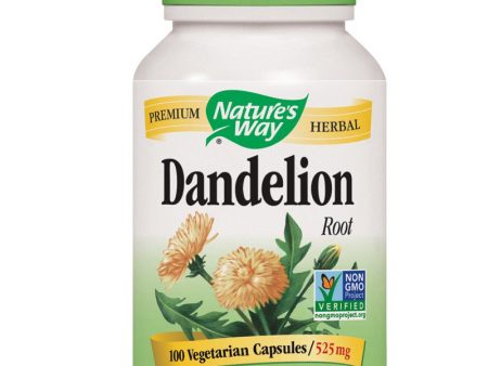 NATURES WAY - Dandelion Root 525 mg - 100 Vegetarian Capsules Online Sale