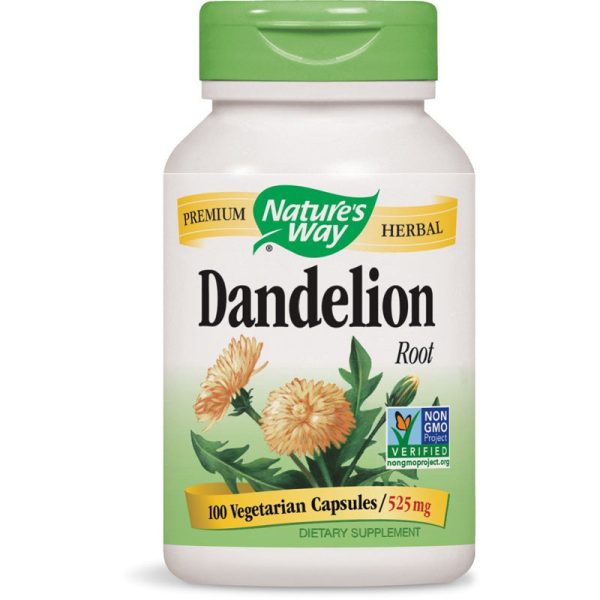 NATURES WAY - Dandelion Root 525 mg - 100 Vegetarian Capsules Online Sale