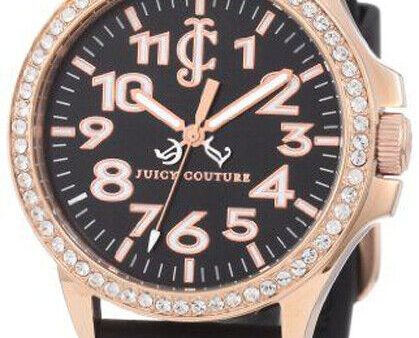 Juicy Couture Women s 1900964 Jetsetter Black Silicone Strap Watch Online now