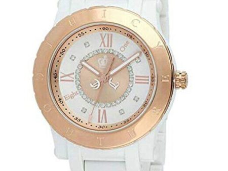 Juicy Couture Women 1900844 HRH Rose Gold  Plastic Band Watch For Sale